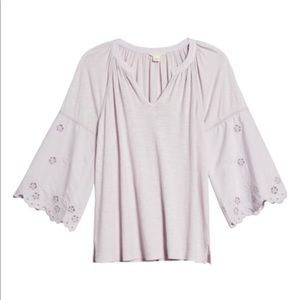 Caslon eyelet detail top